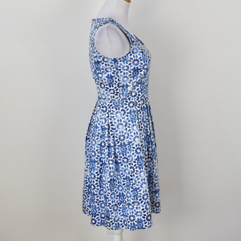 Calvin Klein Fit and Flare Mosaic Floral Dress - 2 - Picture 6 of 10
